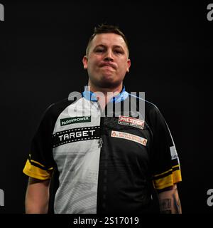 Alexandra Palace, Londra, Regno Unito. 1 gennaio 2025. 2024/25 PDC Paddy Power World Darts Championships Day 14; credito Chris Dobey: Action Plus Sports/Alamy Live News Foto Stock