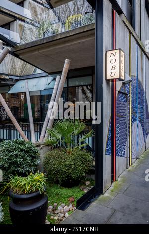 Nobu Hotel London Shoreditch - albergo di lusso nel quartiere creativo di East London. Architetto ben Adams Architetti 2017 Foto Stock