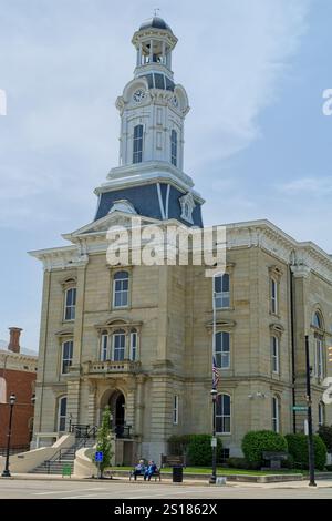 1874 tribunale della contea di Darke, centro di Greenville, Ohio - maggio 2023 Foto Stock