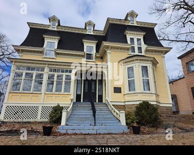 Casa d'infanzia di Sir William Maxwell Aitken a Beaverbrook House a Miramichi, New Brunswick, Canada Foto Stock