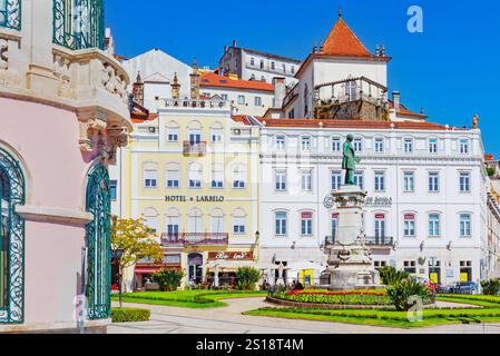Piazza Portagem, Coimbra, distretto di Coimbra, regione Centro, Portogallo Foto Stock