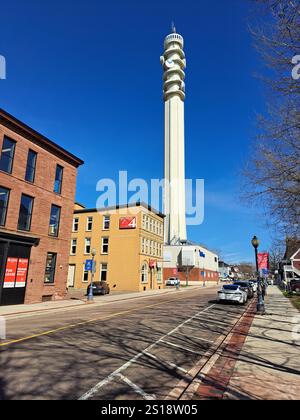 La torre Bell Aliant nel centro di Moncton, New Brunswick, Canada Foto Stock