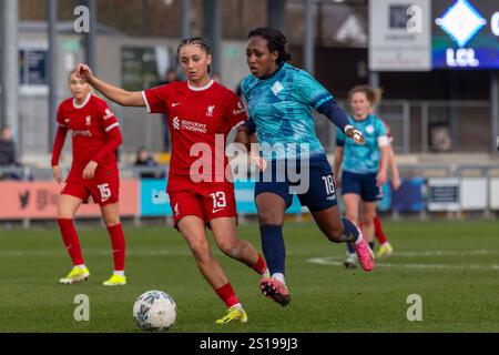 London City Lionesses vs Liverpool FC Women, Adobe Womens fa Cup 5° round, 11 febbraio 2024. A Princes Park, Dartford, Kent Foto Stock