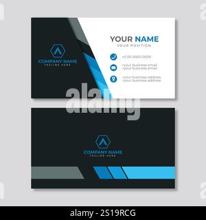 Business card design Illustrazione Vettoriale