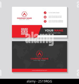 Business card design Illustrazione Vettoriale