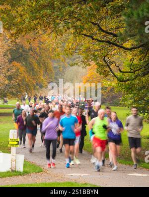 Il parco di Southampton si svolge ogni sabato mattina sul Southampton Common Foto Stock