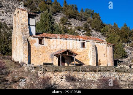 Virgen del Valle cappella. Muriel de la Fuente. Soria provincia. Castilla y Leon. Spagna. Foto Stock