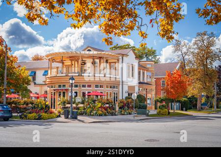 Niagara on the Lake, Ontario, Canada, pittoresca città nella stagione autunnale. Foto Stock