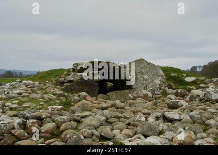 Tomba a camera neolitica a Nether Largie South, Kilmartin Glen, Argyll, Scozia, Regno Unito Foto Stock