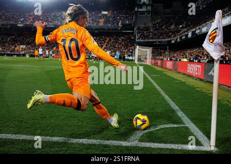 Valencia, Spagna. 3 gennaio 2025. Luka Modric (Real Madrid) visto durante la partita SPORTIVA LaLiga EA tra squadre del Valencia CF e del Real Madrid FC. Maciej Rogowski/Alamy Live News Foto Stock