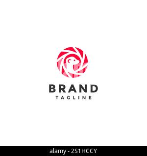 Grazioso design con logo Meerkat Inside Shutter camera. Otturatore della fotocamera con silhouette Meerkat Inside Logo Design. Illustrazione Vettoriale