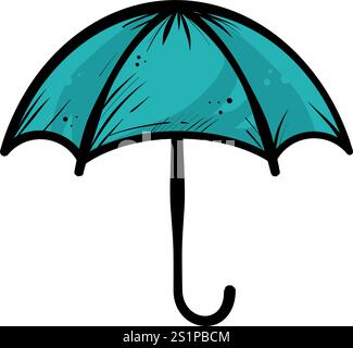 ombrello - illustrazione vettoriale retrò Illustrazione Vettoriale