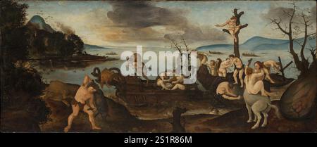 Titolo: Il ritorno dall'artista della caccia: Piero di Cosimo (Piero di Lorenzo di Piero d'Antonio) anno: CA. 1494–1500 Medio: Tempera e olio su legno dimensioni: 27 3/4 x 66 1/2 poll. (70,5 x 168,9 cm) posizione: Metropolitan Museum of Art Foto Stock