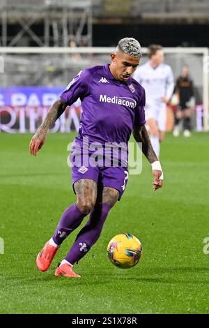 4 gennaio 2025, Stadio Artemio Franchi, Firenze, Italia; partita di serie A Enilive; Fiorentina contro Napoli; Dodo dell'AC Fiorentina Foto Stock