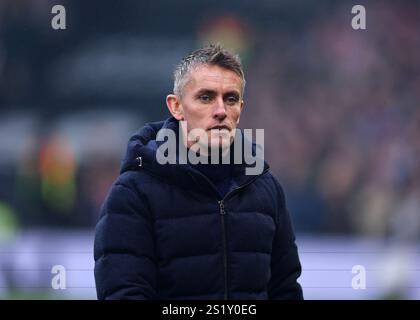 Craven Cottage, Fulham, Londra, Regno Unito. 5 gennaio 2025. Premier League Football, Fulham contro Ipswich Town; Kieran McKenna, manager della città di Ipswich, in avvicinamento al dugout crediti: Action Plus Sports/Alamy Live News Foto Stock