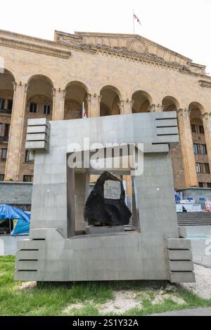 Tbilisi. Georgia - 06 settembre 2019: Il Parlamento della Georgia Building in Rustaveli Avenue. Il luogo d'incontro del Parlamento della Georgia Foto Stock