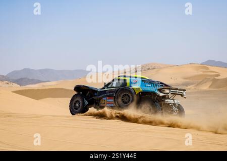 Bisha, Arabie Saoudite. 5 gennaio 2025. 213 LAVIEILLE Christian (fra), SARREAUD Valentin (fra), MD, MD Rally Sport, Motul, Ultimate, azione durante la fase 2 della Dakar 2025 dal 5 al 6 gennaio 2025 a Bisha, Arabia Saudita - foto Frédéric le Floc'h/DPPI Credit: DPPI Media/Alamy Live News Foto Stock