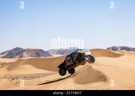 Bisha, Arabie Saoudite. 5 gennaio 2025. 219 LOEB Sébastien (fra), LURQUIN Fabian (bel), Dacia, Dacia Sandriders, FIA W2RC, Ultimate, azione durante la fase 2 della Dakar 2025 dal 5 al 6 gennaio 2025 a Bisha, Arabia Saudita - foto Frédéric le Floc'h/DPPI Credit: DPPI Media/Alamy Live News Foto Stock