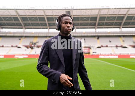 Torino, Italia. 5 gennaio 2025. Torino's Njie prima della partita di calcio di serie A tra Torino FC e Parma lo Stadio Olimpico grande Torino di Torino, nord-ovest Italia - 5 gennaio 2024. Sport - calcio ESCLUSIVO TORINO FC (foto di Fabio Ferrari/LaPresse) credito: LaPresse/Alamy Live News Foto Stock