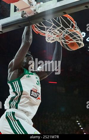 Euroleague Basketball, FC Bayern München Basketball vs Panathinaikos AKTOR Athens, München FC Bayern Basketball, Athen Panathinaikos AKTOR Foto Stock