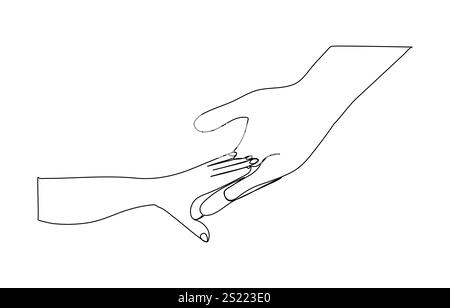 International Childrens Dayspremendo l'amore per i bambini in un'arte della linea Day Protection Illustrazione Vettoriale