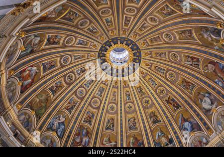 Duomo della Basilica di San Pietro, città del Vaticano. Foto Stock