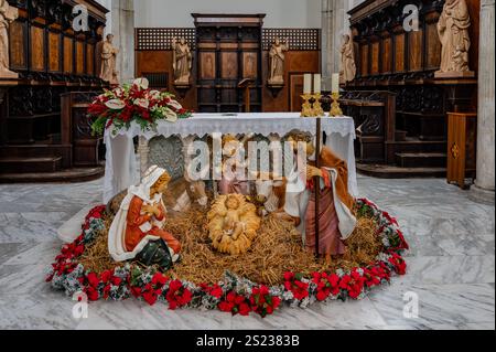 La Cattedrale di San Clemente è il principale luogo di culto della città di Teano, in Campania. Foto Stock