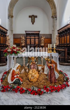 La Cattedrale di San Clemente è il principale luogo di culto della città di Teano, in Campania. Foto Stock