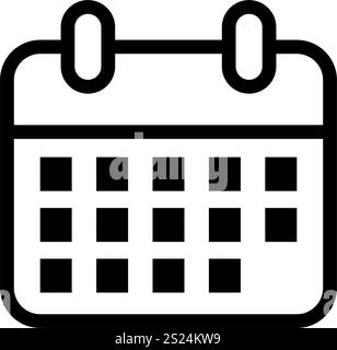 calendario, pianificatore - icona vettoriale Illustrazione Vettoriale
