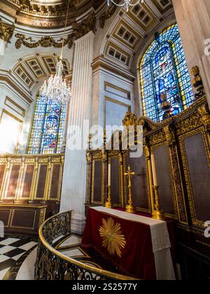 American Memorial Chapel, St Pauls Cathedral, la città di Londra, Londra, Inghilterra, Regno Unito, Gran Bretagna. Foto Stock