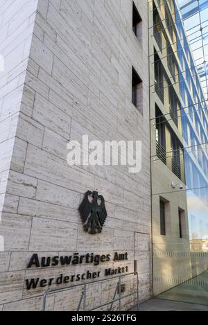 Ufficio federale degli esteri (Auswartiges AMT), edificio del ministero degli esteri della Repubblica federale di Germania a Berlino il 2 gennaio 2025 Foto Stock