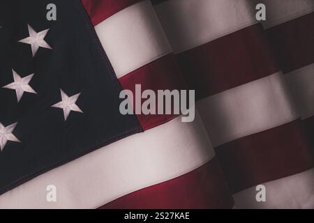 Bandiera americana, stelle e strisce, USA Foto Stock