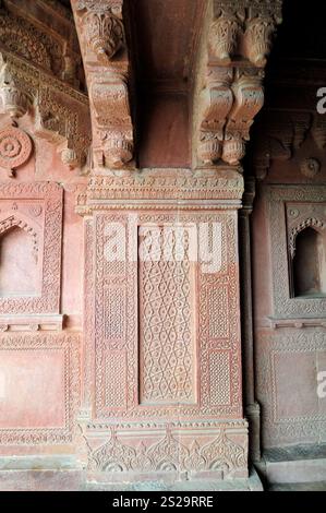 Il Panch Mahal a Fatehpur Sikri, Uttar Pradesh, India. Foto Stock