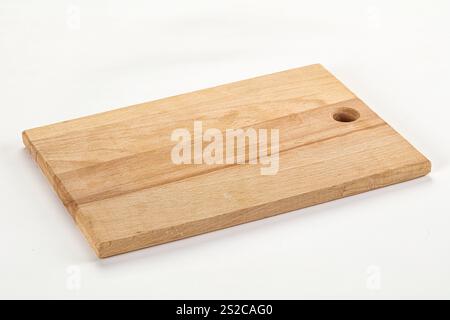 Tagliere in legno, attrezzatura kithen isolata Foto Stock