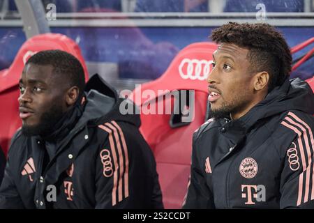 Salisburgo, Österreich 06. Gennaio 2025: Testspiel - 2024/2025 - RB Salzburg vs. FC Bayern München IM Bild: Re. Kingsley Coman (FCB) Foto Stock