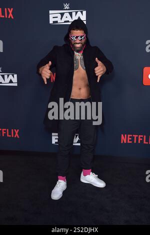 Jey uso bei der Premiere der Wrestling Show 'WWE Monday Night RAW' auf Netflix im Intuit Dome. Inglewood, 06.01.2025 anni Foto Stock