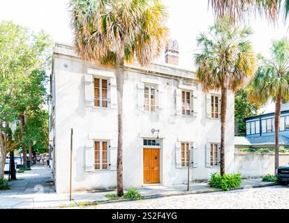 Interpretazione artistica di Charleston, South Carolina USA Foto Stock