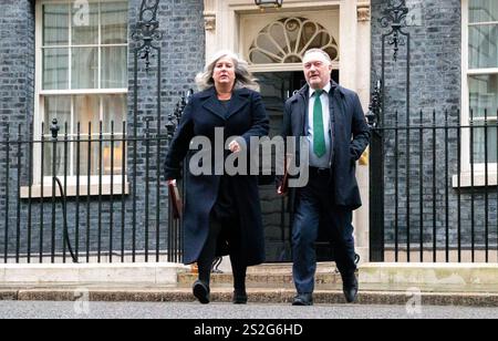 Londra, Inghilterra, Regno Unito. 7 gennaio 2025. STEVE REED e HEIDI ALEXANDER lasciano la riunione di gabinetto. (Credit Image: © Tayfun Salci/ZUMA Press Wire) SOLO PER USO EDITORIALE! Non per USO commerciale! Foto Stock