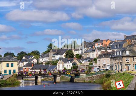 Josselin, Morbihan, Bretagna, Francia Foto Stock