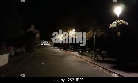 vista di chester di notte Foto Stock