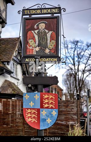 Tudor House Inn, Warwick, Warwickshire, Inghilterra, Regno Unito Foto Stock