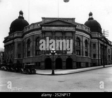 First Presbyterian Church, angolo sud-est della 7th Avenue e Spring St, Seattle, 5 aprile 1927 Foto Stock
