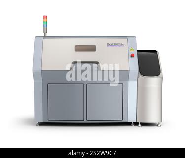Stampante 3D per la produzione di metalli Foto Stock