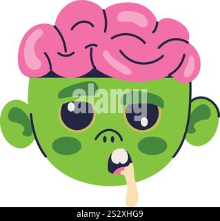 emoji creature zombie Illustrazione Vettoriale