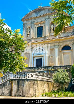 Ex chiesa parrocchiale di San Zenone, sale Marasino sul Lago d'Iseo in Italia Foto Stock