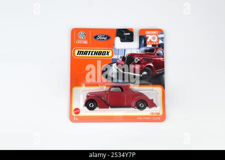 Matchbox 1936 Ford Coupe – Galles, Regno Unito – 12 dicembre 2024 Foto Stock