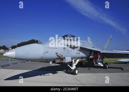 F/A-18 Hornet caccia multiruolo all'ILA Berlino-Brandeburgo Foto Stock