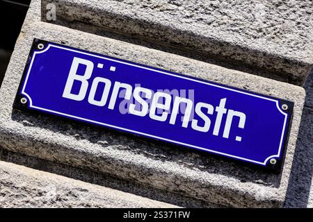 Svizzera, Zurigo, Vecchia Borsa di Boersenstrasse Austria, Europa Foto Stock