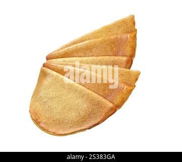 pancake isolati su sfondo bianco. pancake Foto Stock