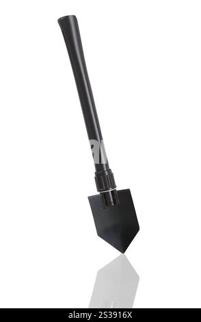 pala da campeggio isolata sul bianco Foto Stock